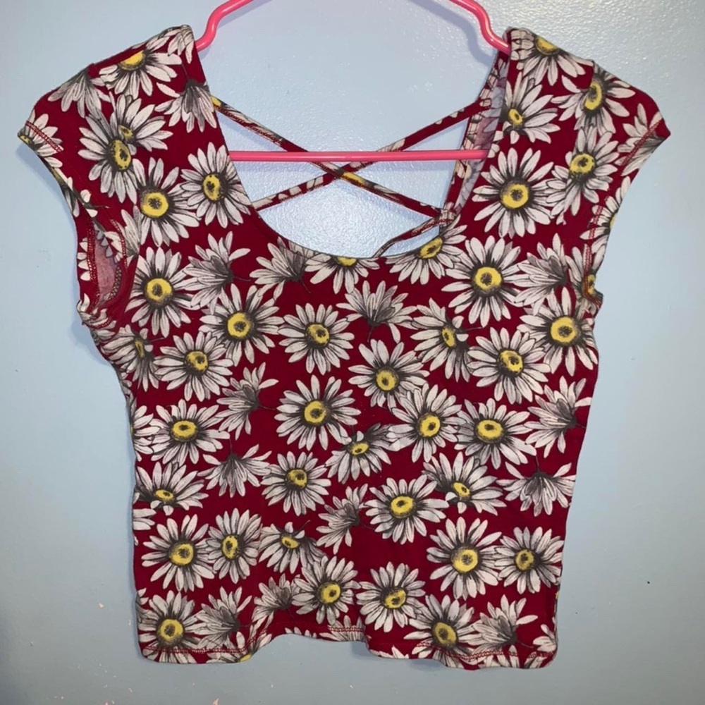 Flower Print Crop Top ✨